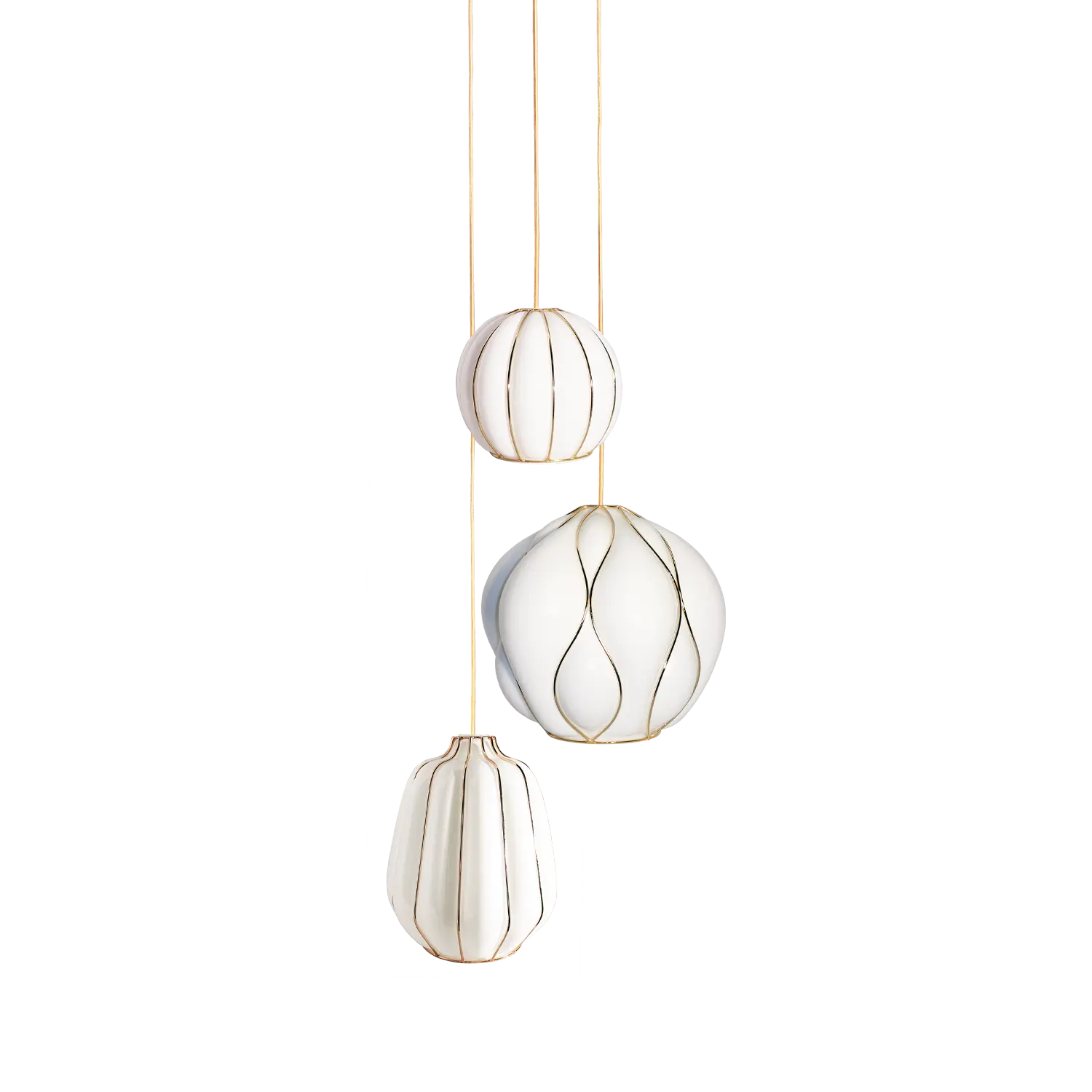 suspension élégante en verre soufflé