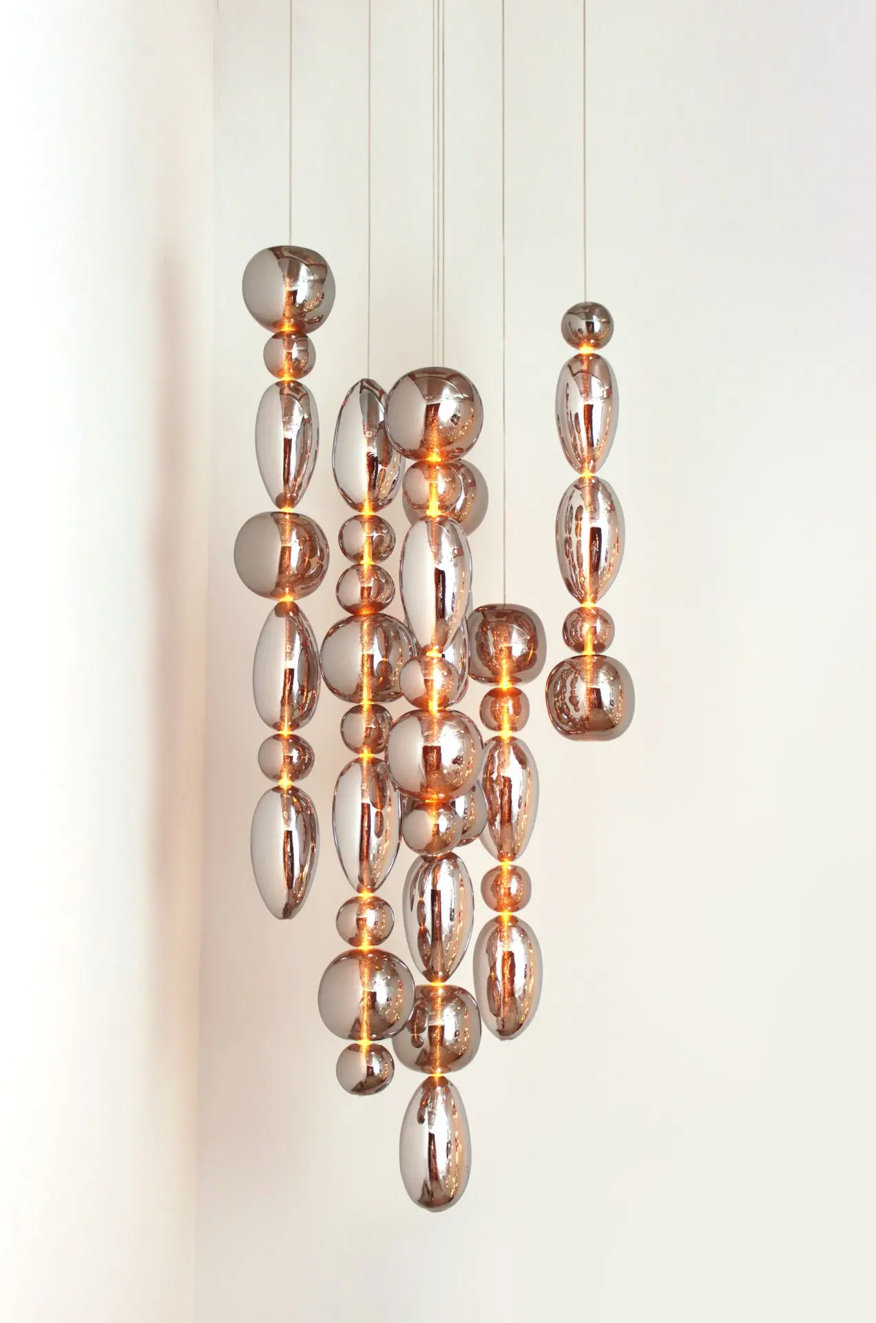 suspension verticale en verre