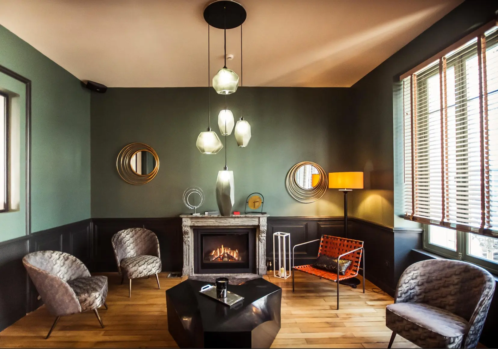 suspension design pour salon