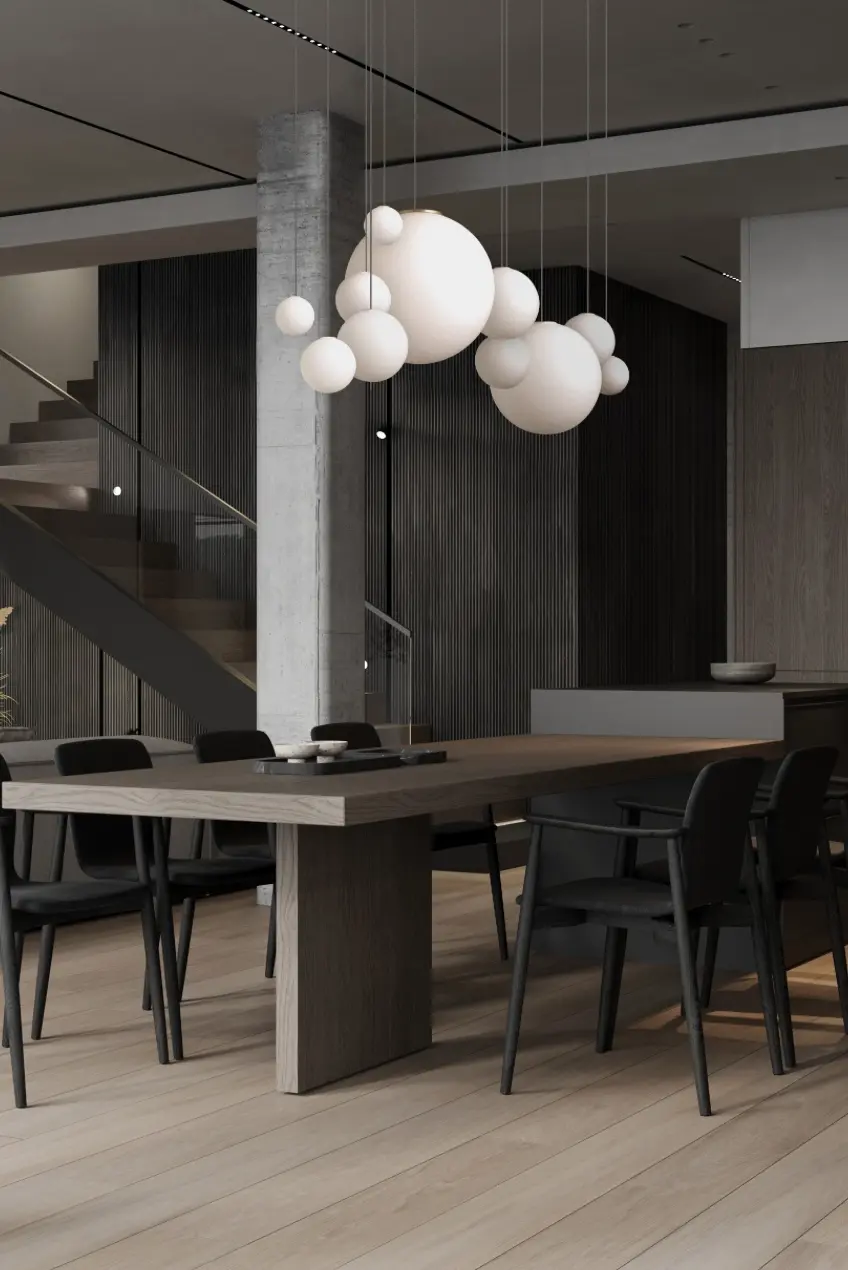 suspension moderne pour salle à manger
