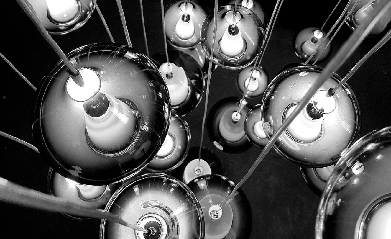 grande suspension en verre