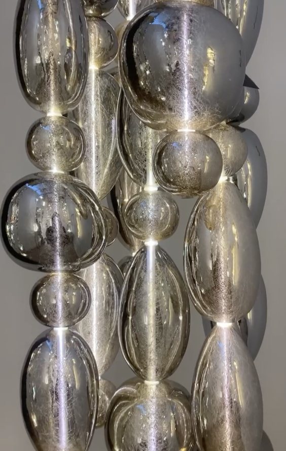suspension design en verre soufflé