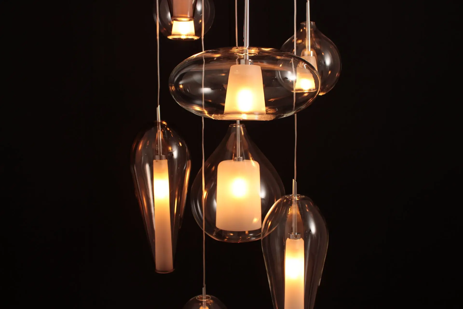 luminaire en verre soufflé