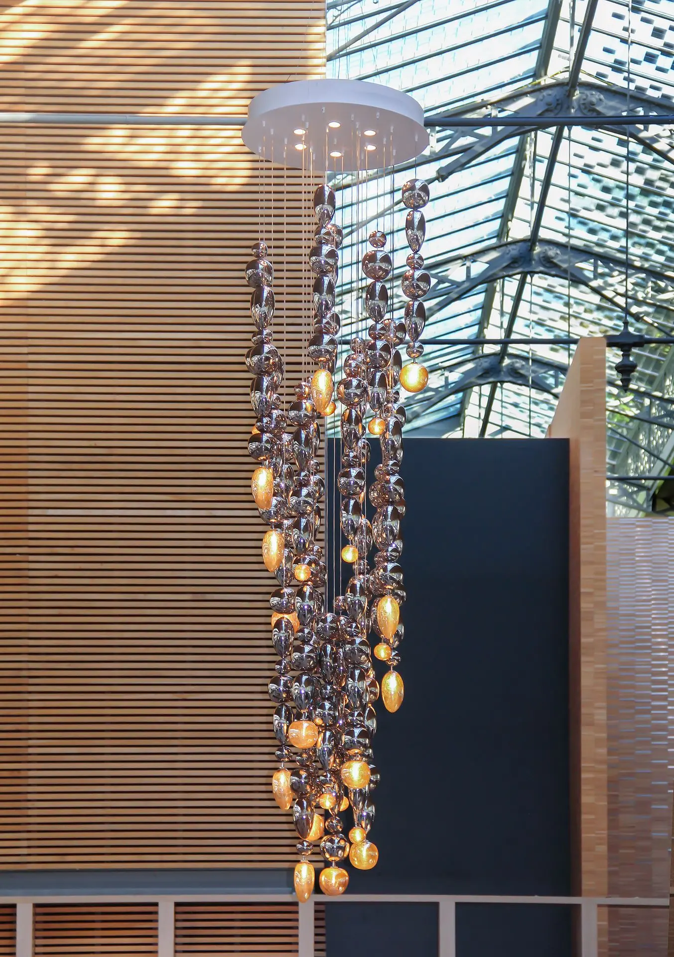 grande suspension en verre