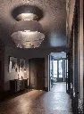 kasar plafonnier acier brossé feuille argent situ.webp
