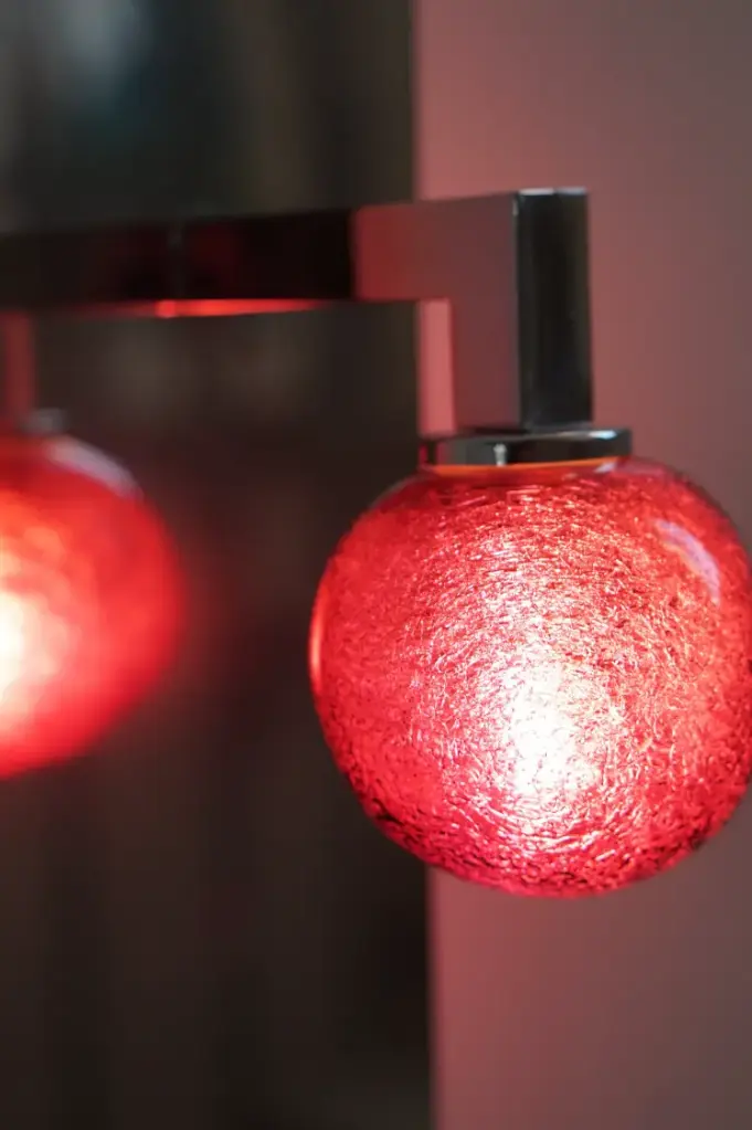 Vallons Obscurs Mirror 1 Wall Light - Ruby Red
