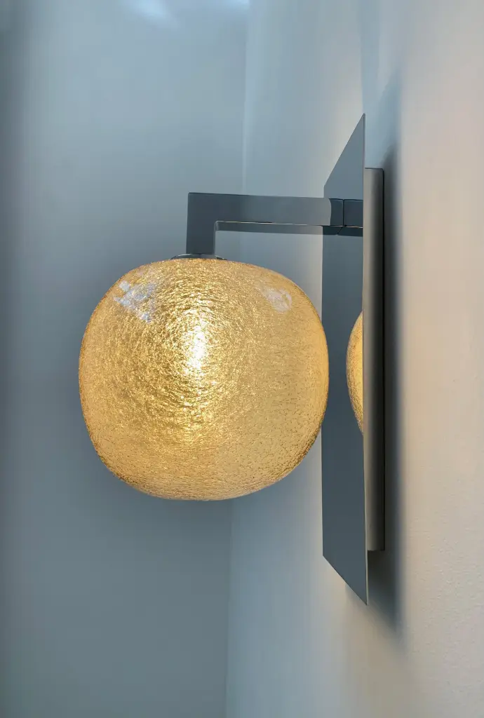 Applique Vallons Obscurs Miroir 1 Lumière - Ambre