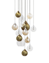 Suspension d'Escalier Circé 14 - Or Fumé, Transparent, Ambre